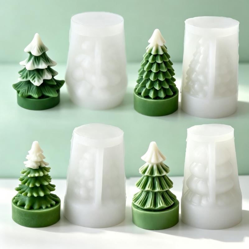 قالب سيليكون لشجرة عيد الميلاد - مراجعة Candle Supplies To Make Candles وسعره
