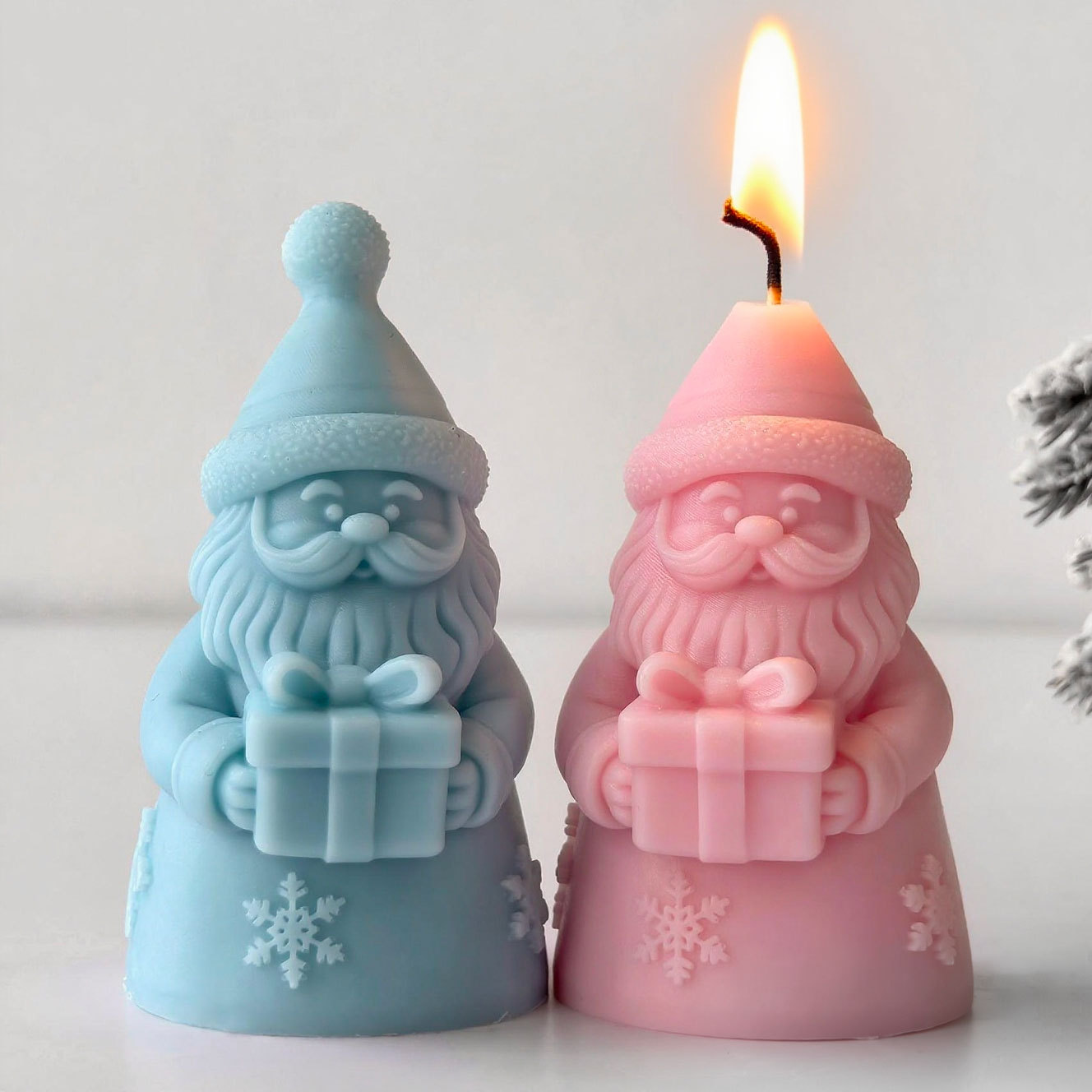 سانتا كلوز هدية صندوق قالب من  - مراجعة Candle Supplies Storage وسعره