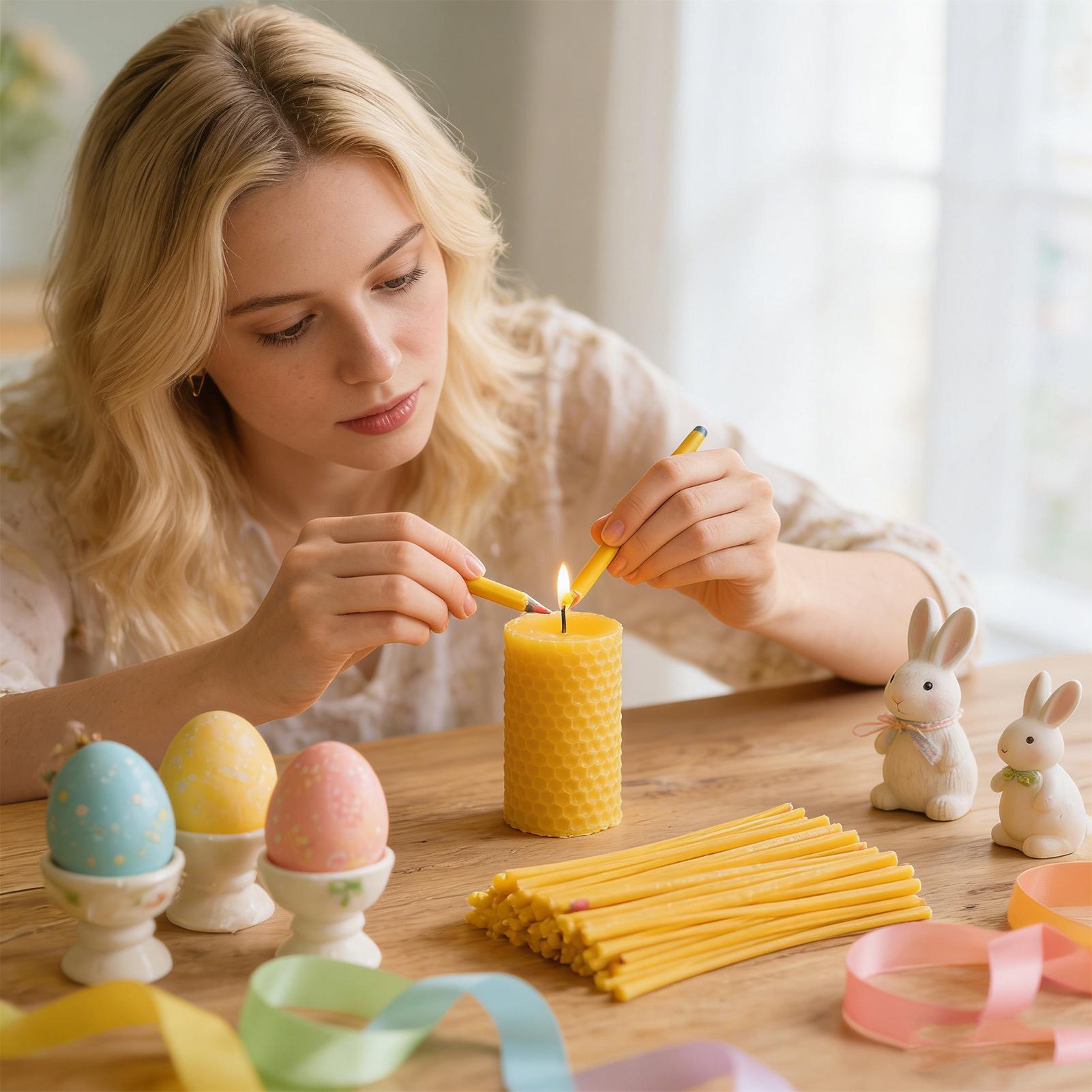 أعواد شمع العسل لتزيين البيض 1 - مراجعة Candle Supplies To Make Candles وسعره